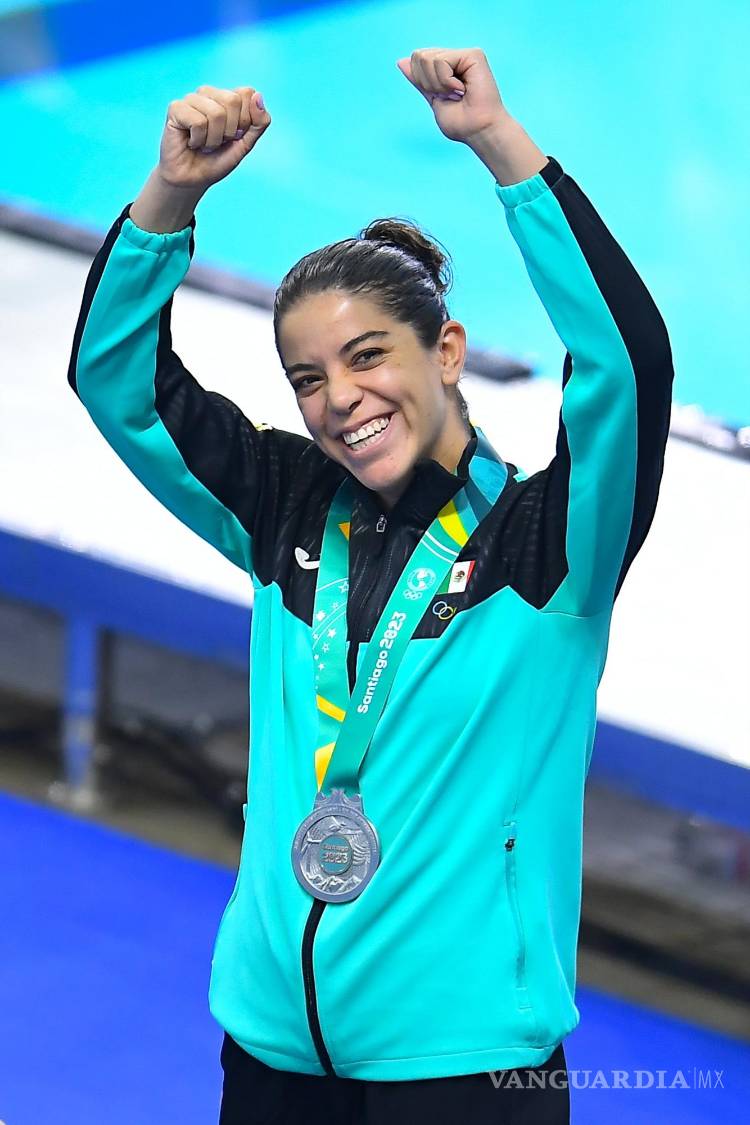 $!Medalla de Plata durante la competencia de clavados Final de plataforma de 10 m femenino en los XIX Juegos Panamericanos Santiago de Chile 2023.