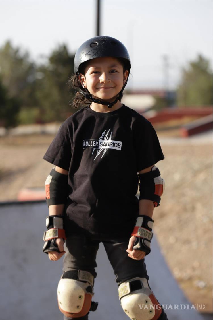 $!Con siete años, Sam es el único niño de su edad en la zona norte que se ha consolidado como un patinador federado.