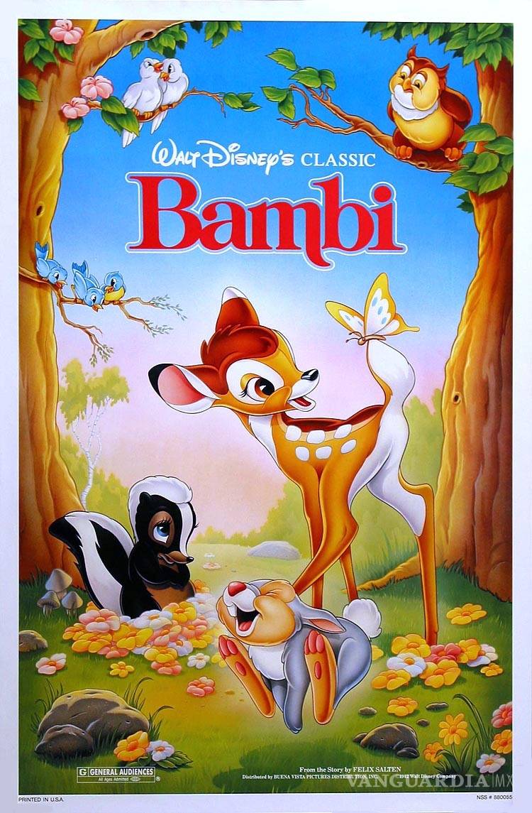 $!“Bambi", 75 años de una película que revolucionó el cine animado
