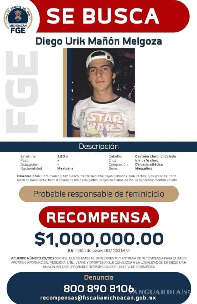 $!Ofrecen 1 millón por Diego, presunto feminicida de Jessica