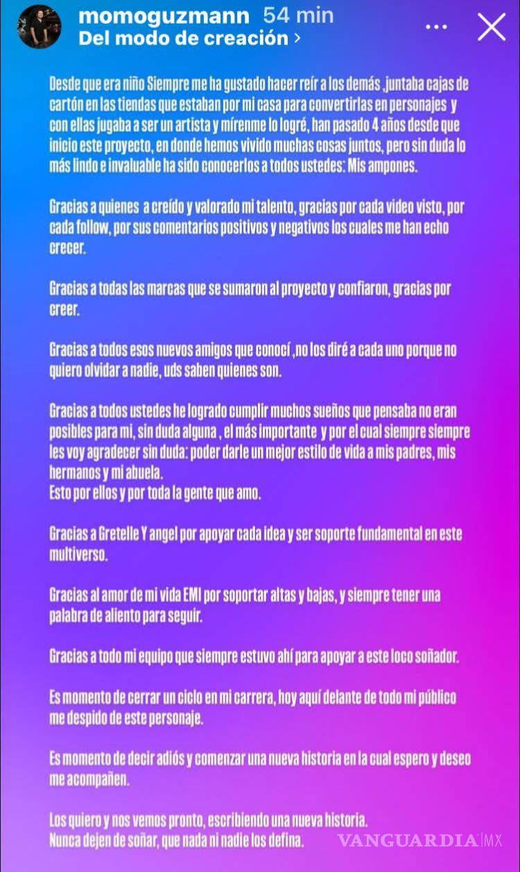 $!¡Nos la hicieron! Momo Guzmán anuncia su retiro del personaje Burrita Burrona