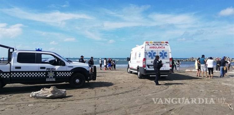 $!Tres menores murieron ahogados en playa de Veracruz
