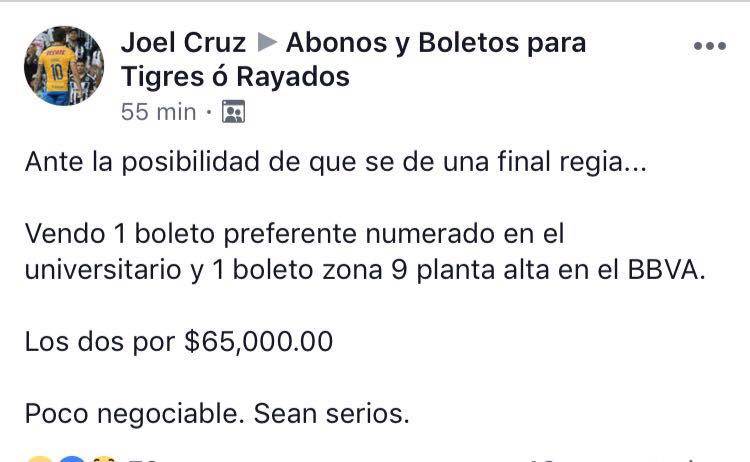 $!Hasta $65 mil pesos por un boleto para la Final Regia