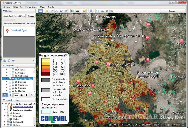 $!Lanzan herramienta para visualizar la pobreza urbana con Google Earth