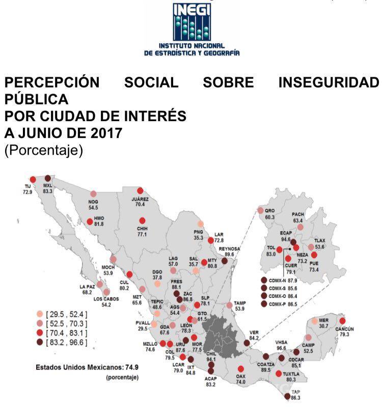 $!Piedras Negras, tercer lugar en percepción ciudadana en seguridad
