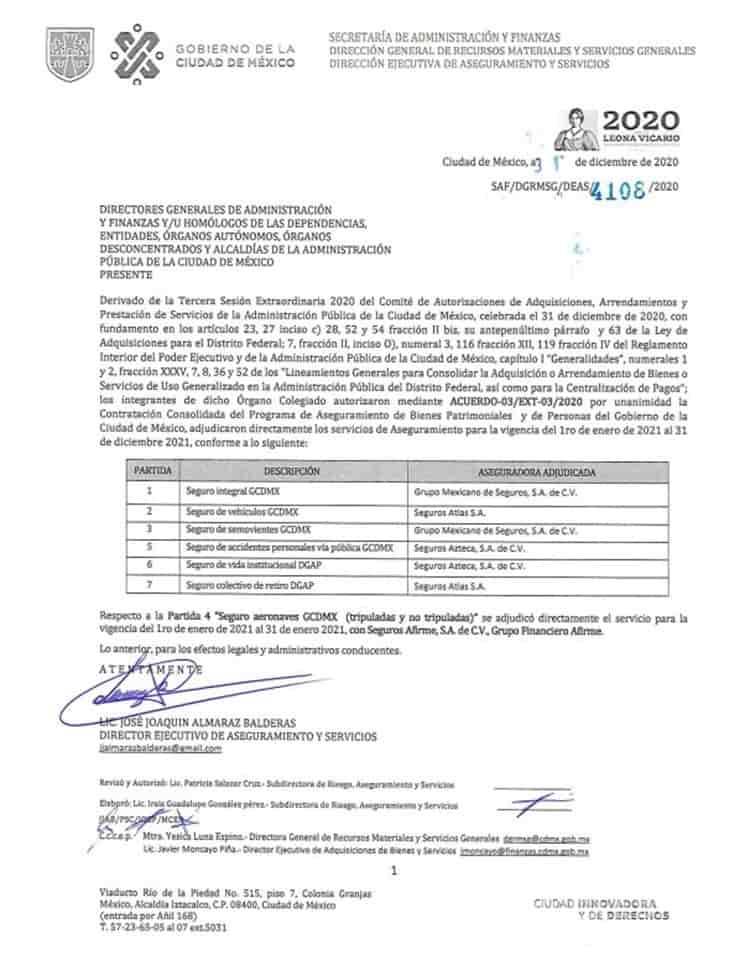 $!Una vez más, gobierno de la CDMX beneficia a Salinas Pliego, ahora con pólizas de seguros