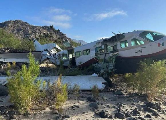 Cae avioneta al norte de Baja California Sur