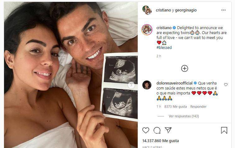 $!Cristiano Ronaldo y Georgina serán padres de nuevo... ¡ahora esperan gemelos!