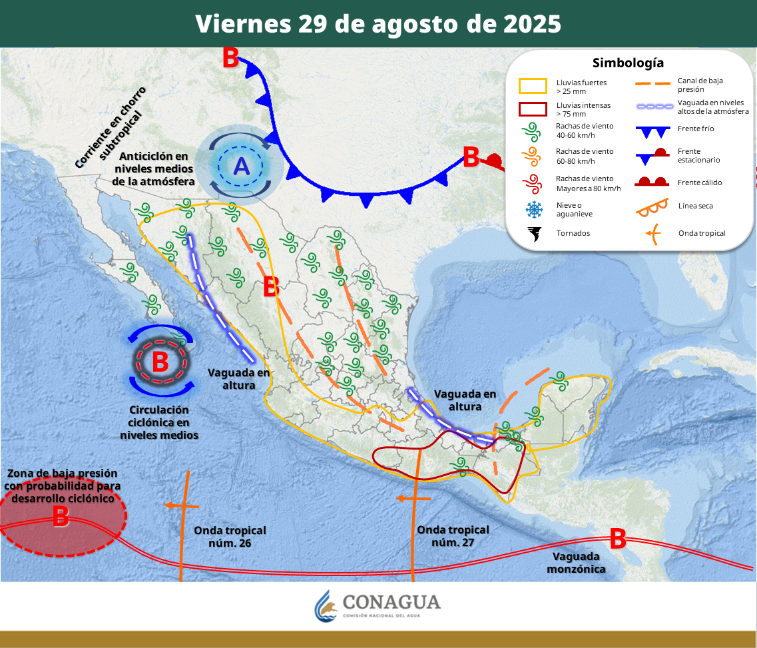 $!Esta será la trayectoria del Primer Frente Frío de 2025 en México