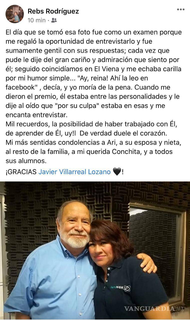 $!Fallece a los 83 años el escritor e historiador Javier Villarreal Lozano
