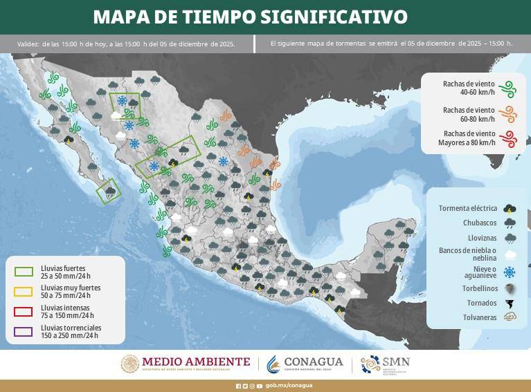 $!Protección Civil mantiene monitoreo en zonas serranas ante la posibilidad de caída de nieve o aguanieve.