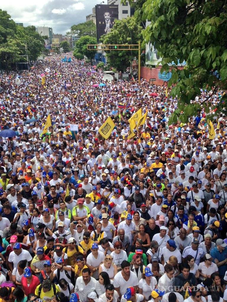 $!Fotos de la impresionante marcha en Caracas contra Maduro