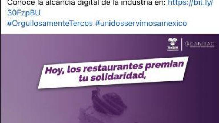 $!Restaurantes de Saltillo lanzan descuentos por Teletón; se solidariza CANIRAC con alcancía digital