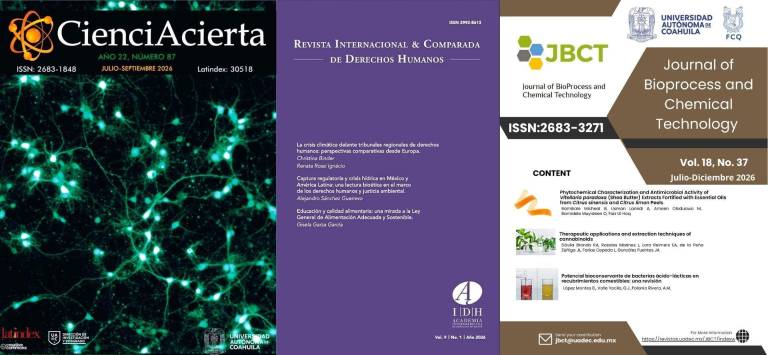La UAdeC participó con siete revistas digitales en la convocatoria, de las cuales seis fueron aceptadas y reconocidas a nivel nacional.