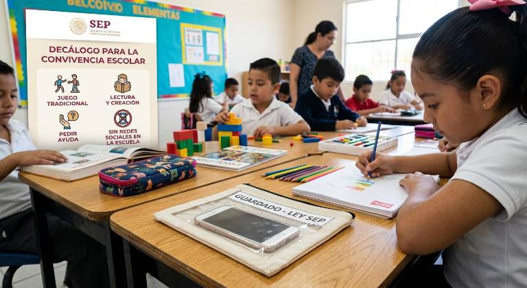 ¡Es oficial! La Secretaría de Educación Pública (SEP) oficializó el acuerdo de restricción de celulares en los salones de clases de México en el Diario Oficial de la Federación (DOF).