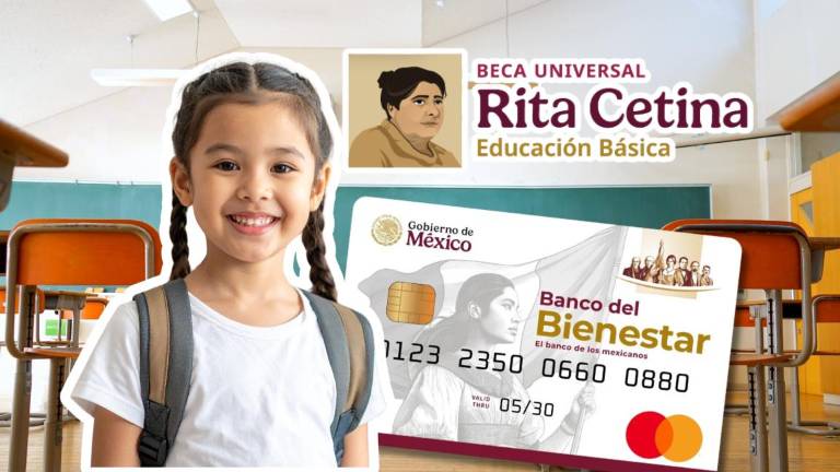 La entrega de tarjetas del Banco del Bienestar para los beneficiarios de la Beca Rita Cetina de primaria se llevará a cabo del lunes 18 de mayo al próximo 31 de julio.