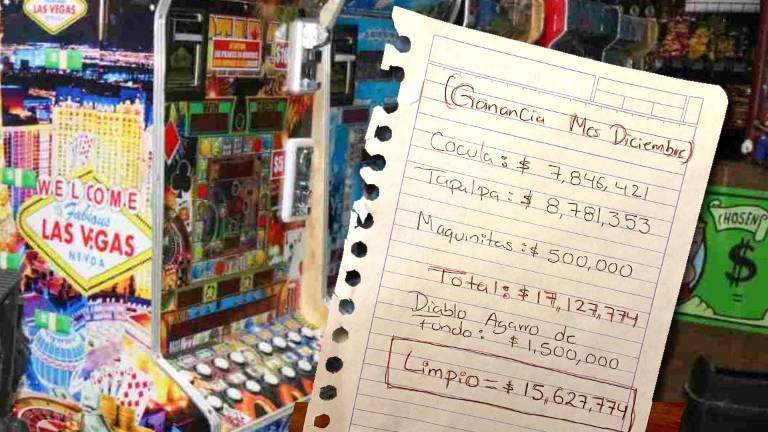 Registros atribuidos a El Mencho revelan que el negocio de máquinas tragamonedas generó al menos 500 mil pesos en un mes para el CJNG.