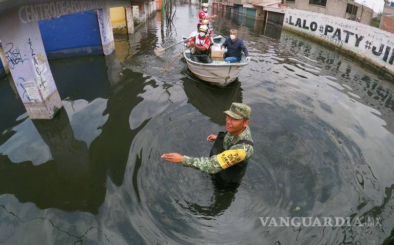 $!Chalco sigue bajo aguas negras, lluvias provocan nueva inundación