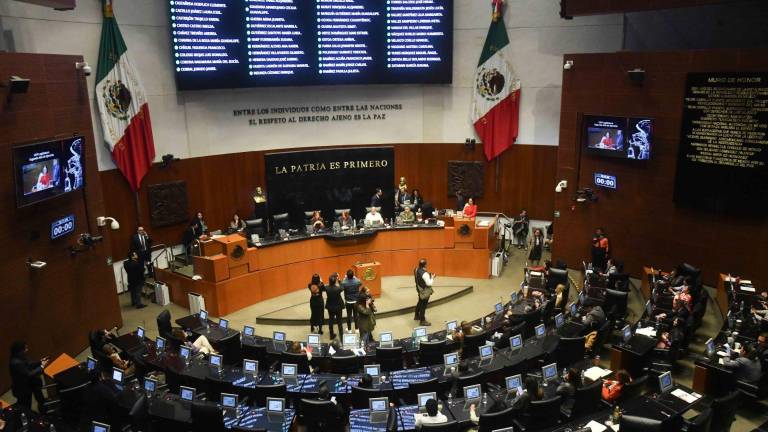 Sesión ordinaria del Senado de la República en la que fue reciba, discutida y aceptada la renuncia de Alejandro Gertz Manero frente de la Fiscalía General de la República (FGR).