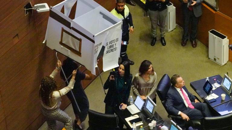 Sesión ordinaria de la Cámara de Senadores en donde se votó por la nueva titular de la Comisión Nacional de los Derechos Humanos.