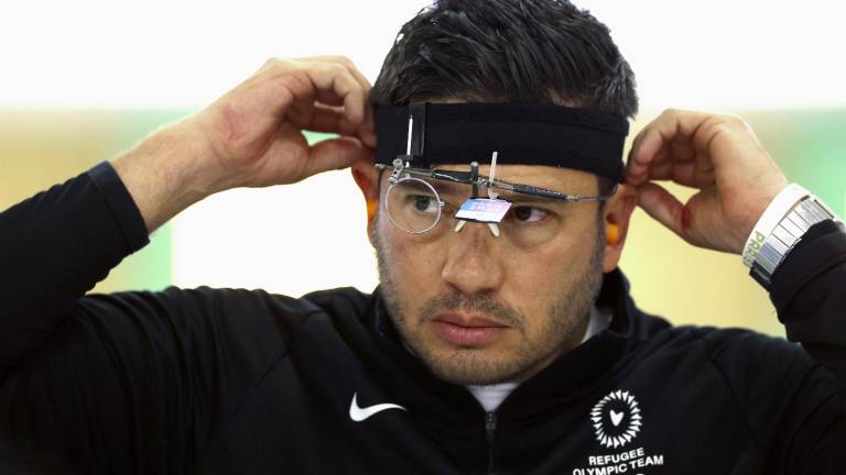 $!Edilio Centeno Nieves, un refugiado venezolano de 44 años radicado en Saltillo, participó en el equipo olímpico de personas refugiadas.