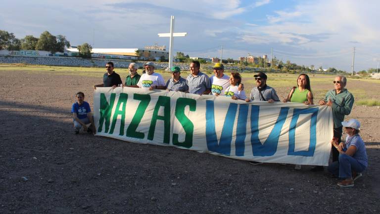 $!La campaña Nazas Vivo es parte de una iniciativa ciudadana que busca recuperar el caudal para tratar de recuperar un acuífero sobreexplotado.