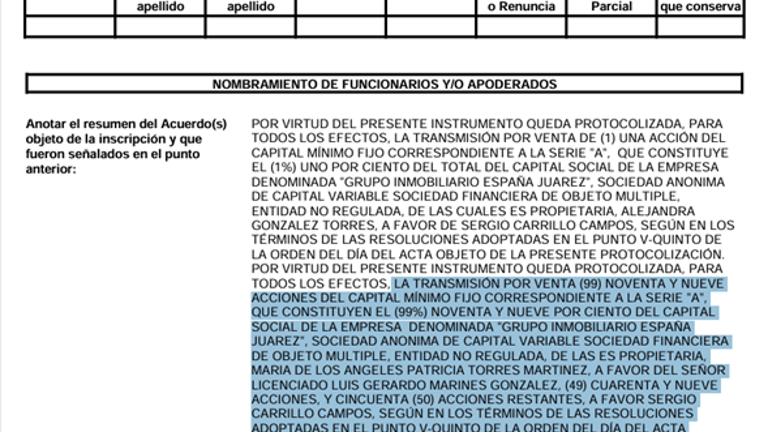 $!Servidores públicos de tercer nivel en la estructura de gobierno se hicieron de la sociedad detrás del caso Vanguardia.