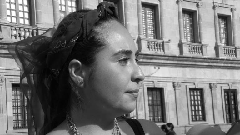 $!Yunuen Castillo Menchaca, del colectivo feminista Furia Coahuila, detener a los agresores hasta en la política y la función pública.