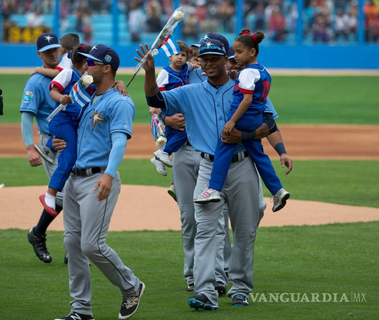 En juego histórico Rays vence a Cuba en La Habana