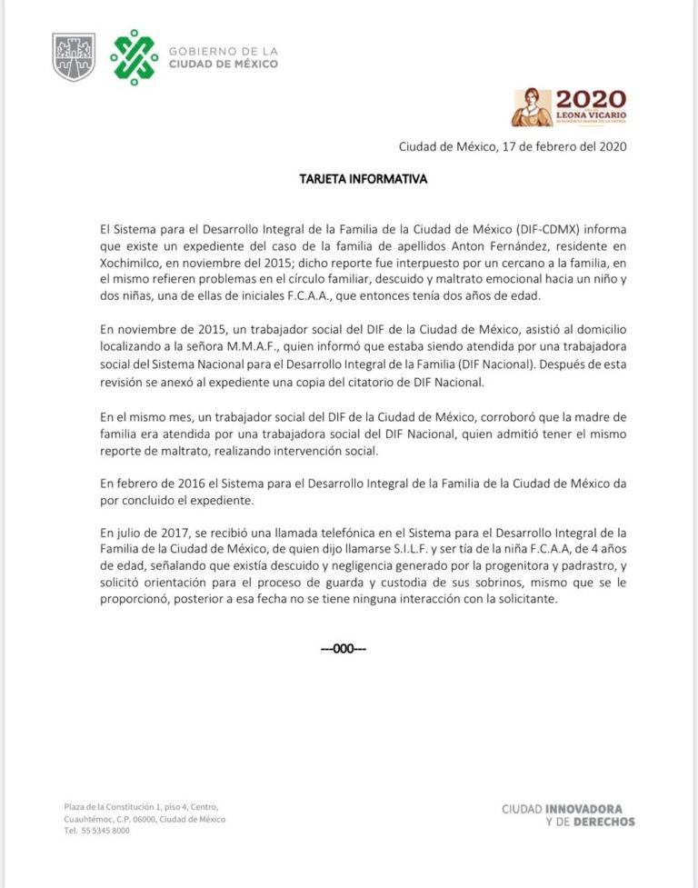 $!Fátima era maltratada por su madre y padrastro, su tía denunció ante el DIF