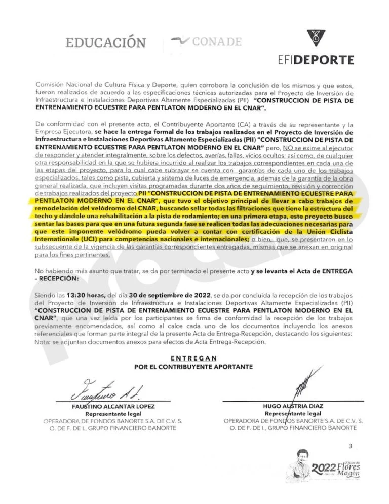 $!La pista fantasma: Banorte y la Conade, bajo la dirección de Ana Guevara, estafan al SAT con proyecto inexistente