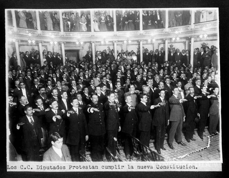 $!Después de la promulgación el 5 de febrero de 1917, fue fundamental el papel que jugaron los diputados federales para después hacerse diputados locales, gobernadores o secretarios de gobernación.