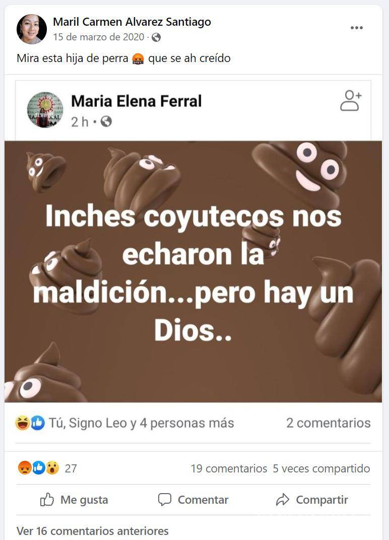 $!“Hija de perra”.