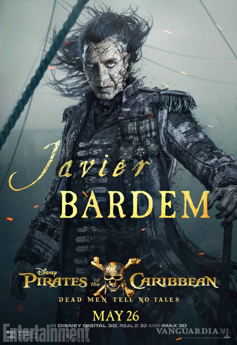 $!Aparecen nuevos posters de Piratas del Caribe 5