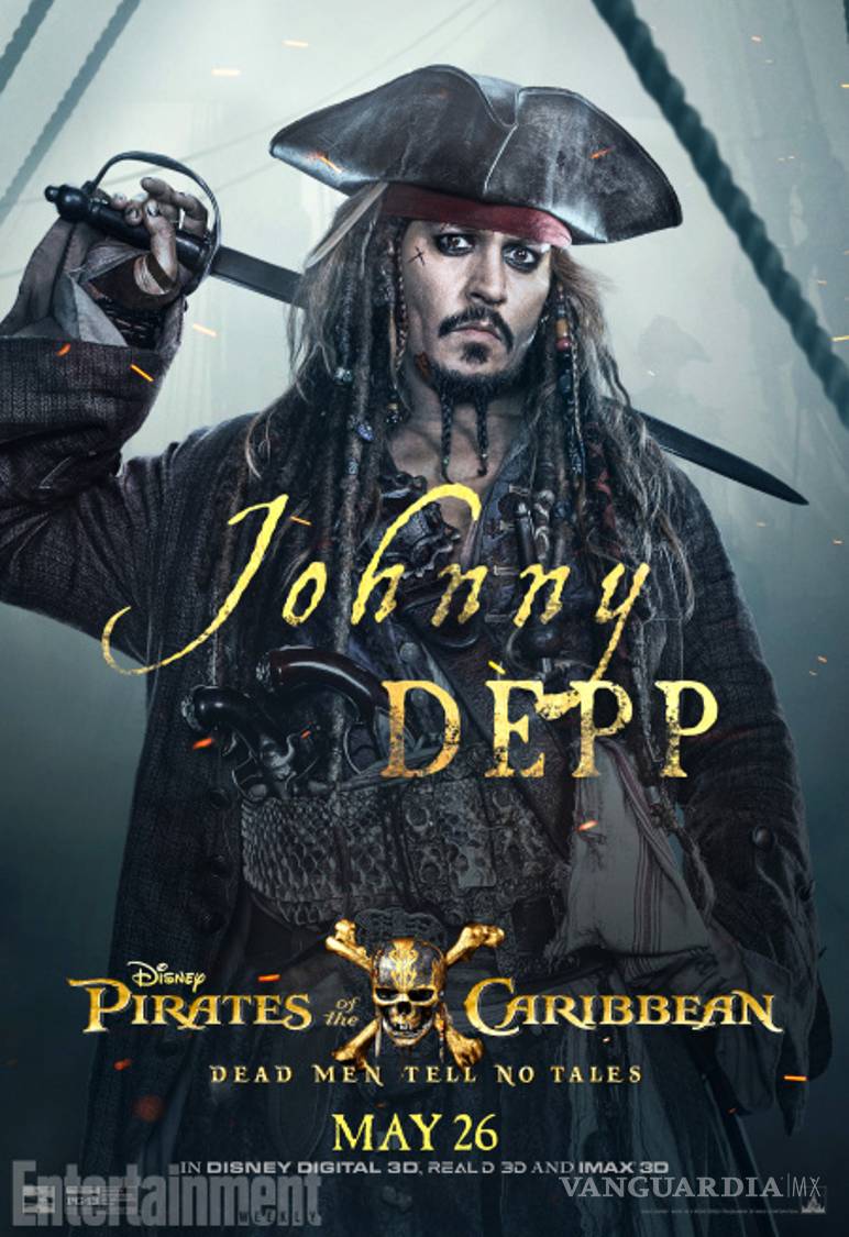 $!Aparecen nuevos posters de Piratas del Caribe 5