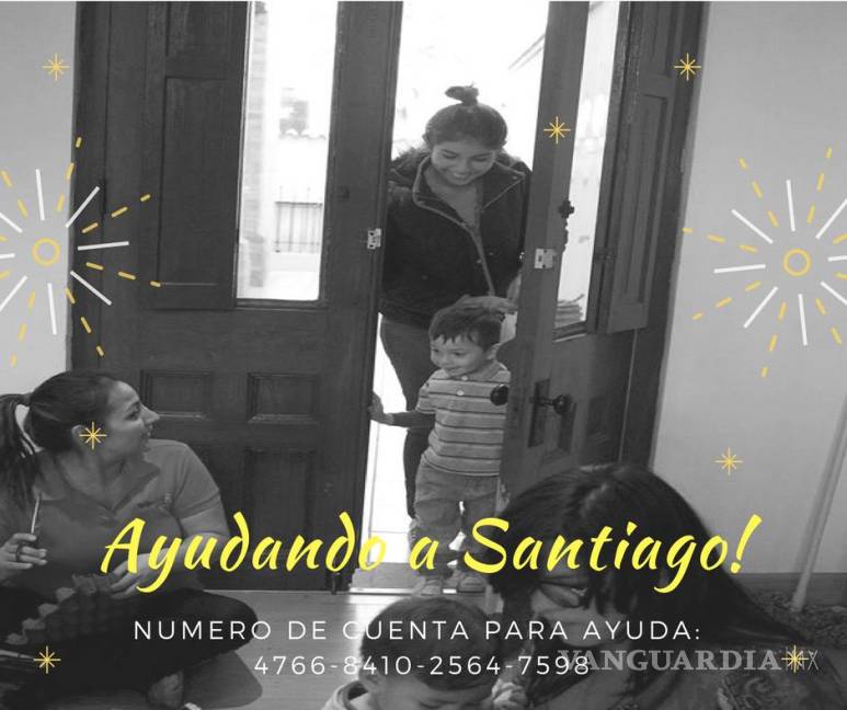 $!Invitan a solidarizarse con Santiago, niño saltillense de dos años con tumor cerebral muy avanzado