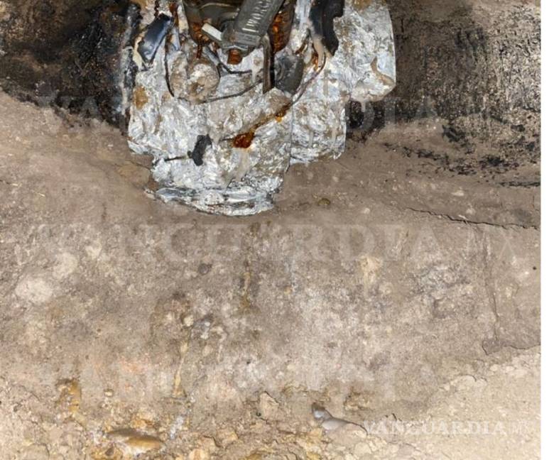 $!Hallan sofisticado túnel 'huachicolero' y toma clandestina en el centro de Ramos Arizpe