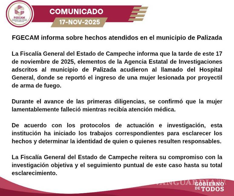 $!Asesinan a la regidora de Palizada, Campeche, Karina Díaz Hernández