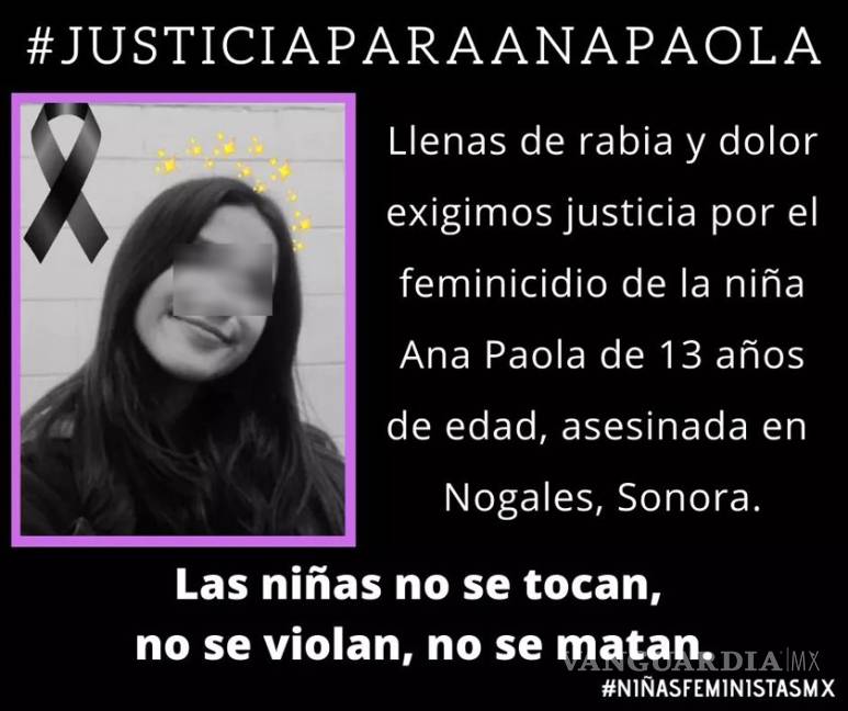 $!En Sonora, violan y asesinan en su casa a la niña Ana Paola, de 13 años