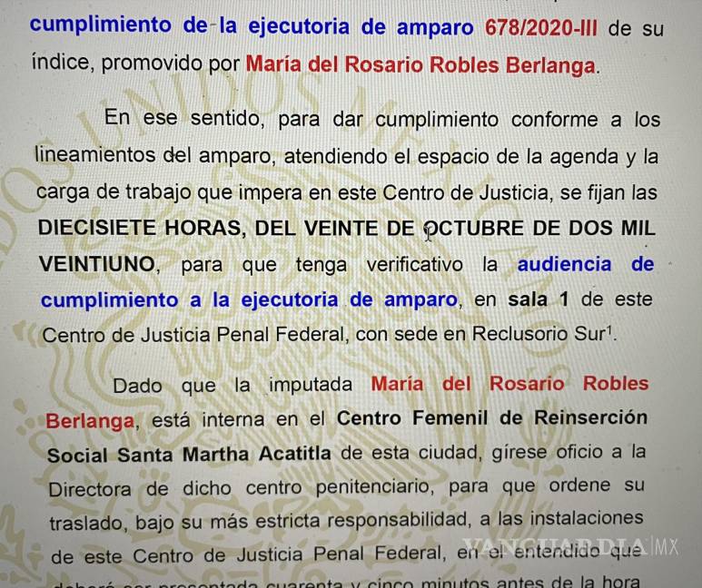 $!Ganther Alejandro Villar Ceballos, juez de control del Centro de Justicia Penal Federal en el reclusorio Sur, fue notificado el viernes 15 de octubre que debe llevar a cabo la audiencia esta semana.
