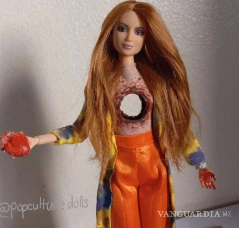 $!La muñeca está vestida igual que Shakira en el video de “Monotonía”. (FOTO: INTERNET)