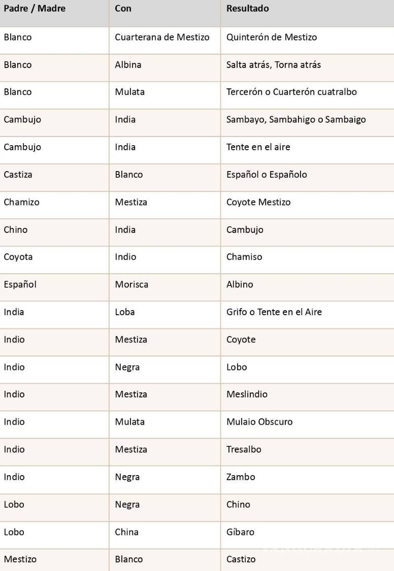 $!Las castas en la villa del Saltillo durante los siglos XVII y XVIII