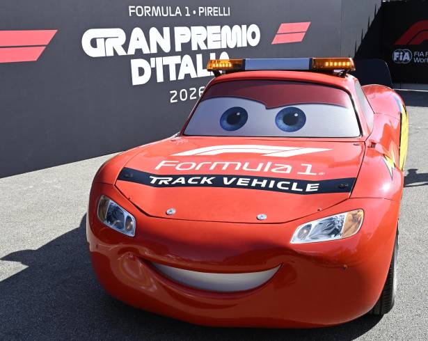 La réplica de Rayo McQueen dará una vuelta de honor en Monza como parte de las actividades del Gran Premio de Italia 2026.