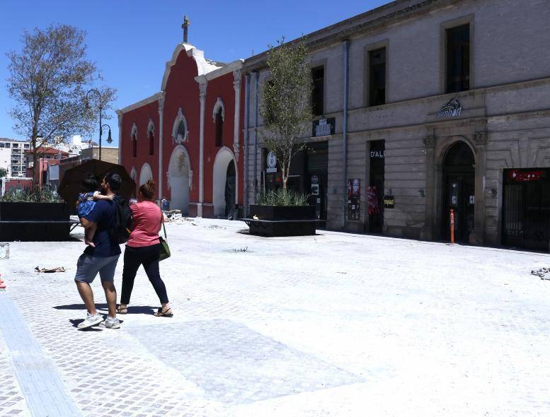 $!En el render aparecen dos cuadrados en el lugar donde estaban las esculturas, aunque no se especifica en la simbología si se trata de las mismas.