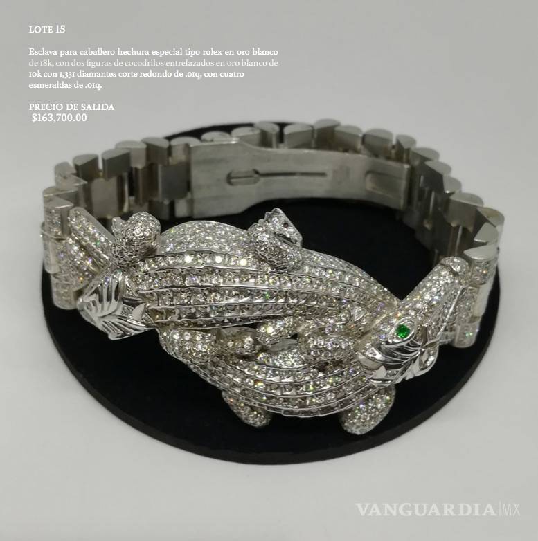 $!Las joyas del Narco que subastarán en Los Pinos: pulseras de 2 millones, relojes de 1 millón y más