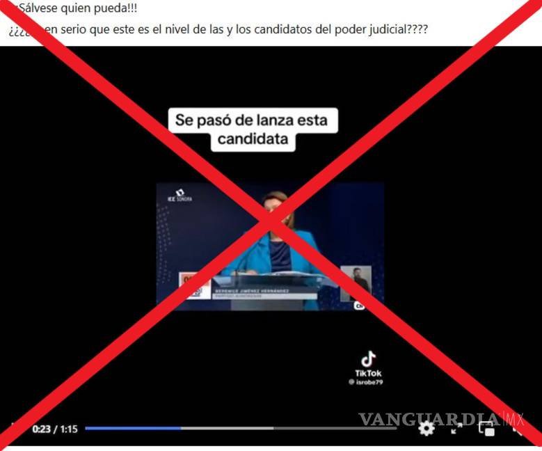 $!”¡Sálvese quien pueda! ¿Es en serio que este es el nivel de las y los candidatos del poder judicial? (sic)”, se preguntan en redes sociales los usuarios que comparten el contenido, relacionándolo con los próximos comicios para renovar el sistema de justicia