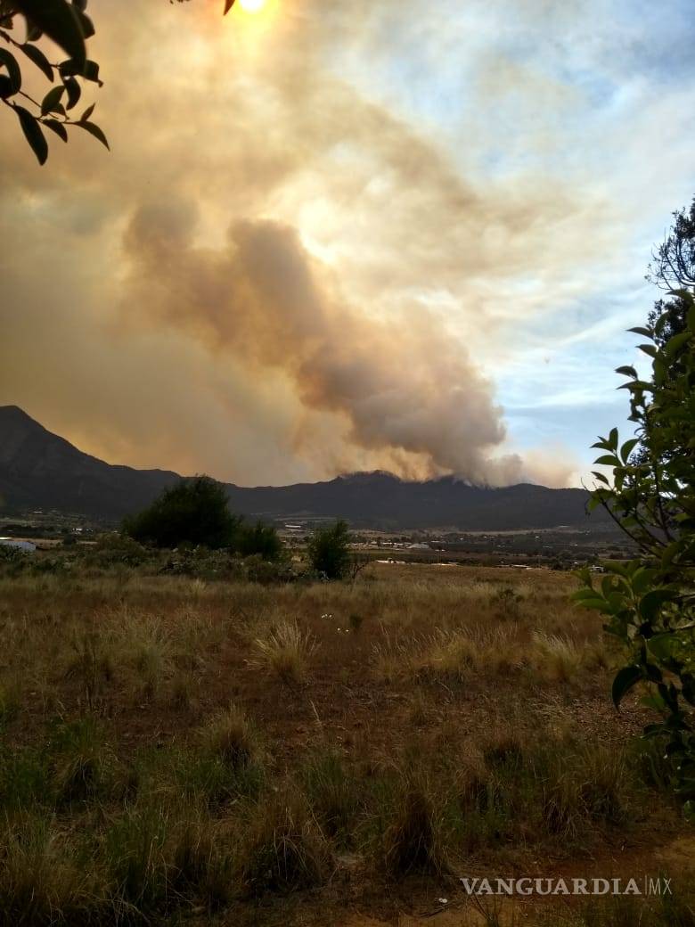 $!Corto circuito, posible causa del fuerte incendio en La Carbonera, Arteaga