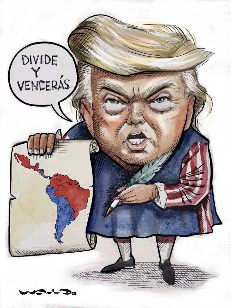 Trump: Maquia-bélico