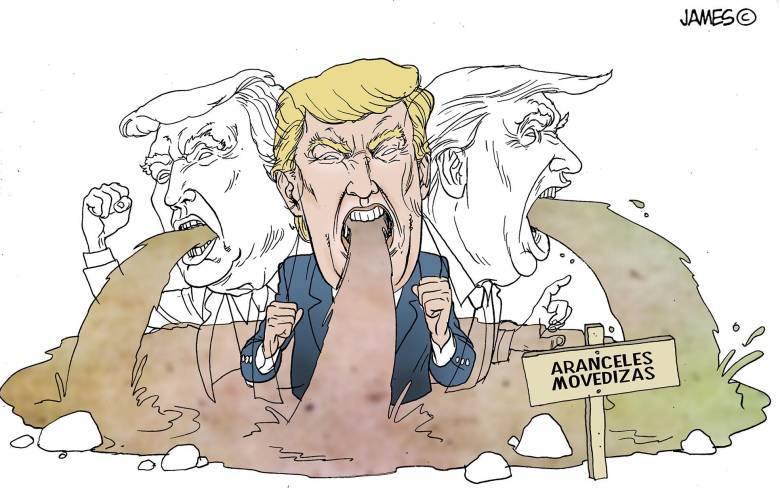 Trump, entre sus ‘aranceles movedizas’