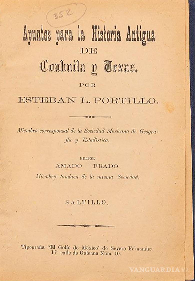 $!Obras escritas en 1886 por Esteban Luna Portillo.